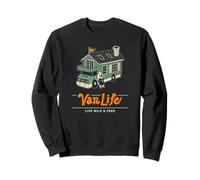 Animal Tiny House Camper Mobile Home Illustration Art Sweatshirt