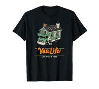 Animal Tiny House Camper Mobile Home Illustration Art T-Shirt