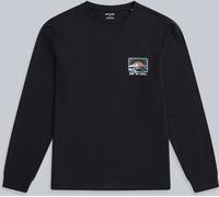 Animal Men's 'Tommy' Long Sleeve Graphic Cotton T-Shirt in Black | Size: XS Animal Black XS
