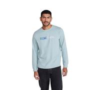Animal Tomy Mens Cotton Graphic T-Shirt - Stylish, Lightweight & Breathable Long Sleeve Tee - for Spring Summer, Beach, Holiday & Travel Light Blue 2XL