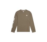 Animal Tomy Mens Cotton Graphic T-Shirt - Stylish, Lightweight & Breathable Long Sleeve Tee - for Spring Summer, Beach, Holiday & Travel Khaki 2XL