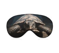 Animal Tortoise Sleep Mask for Women Men Side Sleeper Eye Cover with Adjustable Strap Soft Breathable Blackout Mask Slip-Free Deep Sleeping Travel Essentials