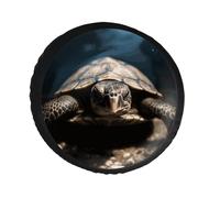 Animal Tortoise Spare Tire Cover PVC Leather Spare Wheel Cover Dustproof Waterproof Jeep Tire Cover for 28inch Camper, RV Trailer, Truck, SUV Fit Diameter 28-34 Inch