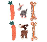 Animal Tough Chewer Dog Toy - Safe Rope Chew Toy for Puppies & Energetic Dogs | Interactive Fun with Soft Squeaky Sounds | Ideal for Chew-Loving Pets & Teething