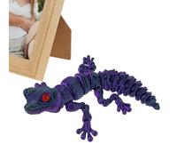 Animal Toy Printed In - Lizard With Print, Articulated Lizard Sculpture | Fully Articulated Decoration, Animal Sculpture Toys With Print - Toy Ag