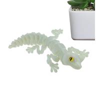 Animal Toy Printed In - Lizard With Print, Articulated Lizard Sculpture | Fully Articulated Decoration, Animal Sculpture Toys With Print - Toy Ag