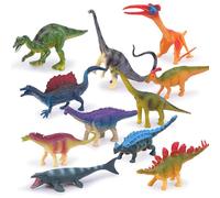 Animal Toys Set, Solid Small Dinosaur Toys, Soft Rubber Simulated Animal Ocean Model Animal Figures Toy Set-Dinosaur||Bag packed