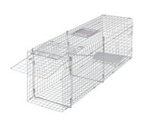 Animal Trap Humane Rat Trap Cat Cage Trap Animal Cage Galvanised Iron vidaXL