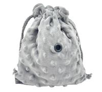 Animal Travel Sling - Soft Fleece Marsupial Bed, Durable Gray Fabric Construction, Secure Gentle Enclosure Design | Pocket Pet Transport Keeper, Home Cage Hanging Nest, Cuddle Time requirement