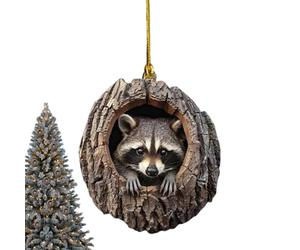 Animal Tree Decoration - 3 Inch Festive Home Decoration | Acrylic Christmas Ornament - Festive Happiness Brings Joy and Mood for Christmas Party at Home, Christmas Tree Decoration