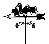 Animal Type Metal Weathervane Outdoor Roof Garden Weather Vane Measuring Tool Mount Wind Vane,Yard Wind Direction Indicator for Garden Patio Yard Ornament Decoration