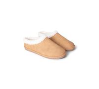 Animal Unisex Borg Lined Slippers Beige Adult Shoe Size 8