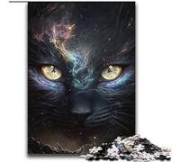 Animal Universe Black Cat Jigsaw Puzzles for Teenagers 2000 Piece, Fun Games Every Piece Is Unique - Challenging Family Fun Game (70x100cm)