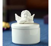 Animal Urn Pet Urn Cat Dog Bird Cremation Souvenir Funeral Supplies Personality Angel Cute Ceramic Hair Storage Box Pet Urn For Ashes Pets Memorials(4)