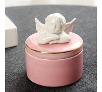 Animal Urn Pet Urn Cat Dog Bird Cremation Souvenir Funeral Supplies Personality Angel Cute Ceramic Hair Storage Box Pet Urn For Ashes Pets Memorials(2)