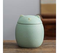 Animal Urn Urn For Pet Ashes- Cat Shape Memorial Cremation Urns-Handcrafted Black Decorative Urns For Funeral Cat Urn Dog Urn Pets Memorials(1)