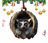 Animal Wall Decorations | 2D Acrylic Christmas Animals Ornaments | Colorful Pendant Festive Decorations Bags for Holiday Wall Family Car Home Friends Colleagues Tree