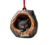 Animal Wall Decorations - 2D Owl Ornament | Animal Christmas Ornament, 2D Acrylic Christmas Decorations, Christmas Decorative Pendant, Cute Home Ornaments for Handbags,