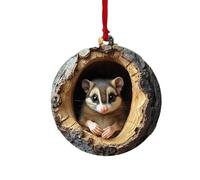 Animal Wall Decorations - 2D Owl Ornament | Animal Christmas Ornament, 2D Acrylic Christmas Decorations, Christmas Decorative Pendant, Cute Home Ornaments for Handbags,