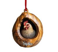 Animal Wall Decorations - 2D Owl Ornament | Animal Christmas Ornament, 2D Acrylic Christmas Decorations, Christmas Decorative Pendant, Cute Home Ornaments for Handbags,