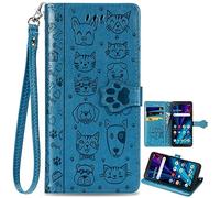 Animal Wallet Case for Oppo K12S/K13/K13x, Leather Folio Cover Lovely Cat Dog Magnetic Closure Cartoon Design, Wallet Cover for Oppo K12S/K13/K13x-002