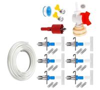 Animal Watering Systems With Tube And Hose 6/12/24pcs Nipples Drinkers For Rabbits Cage Watering Accessories Leakproof Waterer For Cage