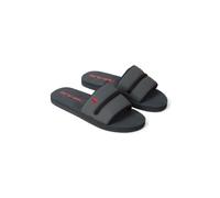 Animal Wave Mens Slider - Lightweight Casual Sandals with EVA Cushioning - Spring Summer, Beach, Pool, Walking & Outdoors Charcoal Adult Shoe Size 8