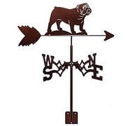Animal Weather Vane Measuring Tools Weathervane with Arrow Stainless Steel Retriever Ornament Weathercock Direction Indicator Garden Stake Art Decor