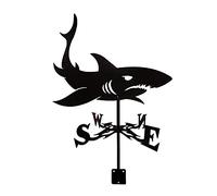 Animal Weather Vane Stainless Steel Garden Stake Weathervane Measuring Tools Wind Direction Indicator Weathercock Suitable for Outdoor Metal Products 35 * 50CM