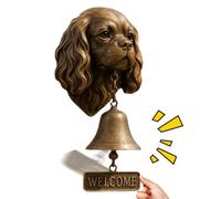 Animal Welcome Bell - Sònnette Bulldog | Soņnette Dè BìBienvenue Pòur Dog, Vintage Rustic Wall Decoration On The Theme Of Ańimaux, Decorative Door Ring Poûr Portal, Porch