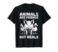 Animal Welfare ANIMALS ARE FRIENDS NOT MEALS Animal Rights T-Shirt
