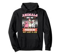 Animal Welfare ANIMALS ARE MY PASSION Funny Animal Rescuer Pullover Hoodie