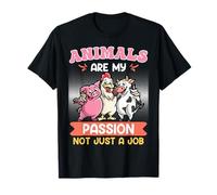 Animal Welfare ANIMALS ARE MY PASSION Funny Animal Rescuer T-Shirt