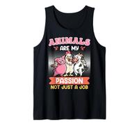 Animal Welfare ANIMALS ARE MY PASSION Funny Animal Rescuer Tank Top