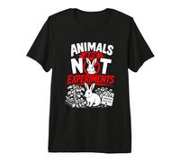 Animal Welfare Animals are NOT Experiments Animal Rights Premium T-Shirt