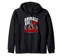 Animal Welfare ANIMALS ARE NOT EXPERIMENTS Animal Rights Zip Hoodie