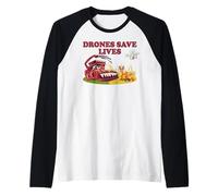 Animal welfare Drones-pilot Drone save nature conservation Raglan Baseball Tee