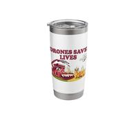 Animal Welfare Drones-Pilot Drone Save Nature Conservation Stainless Steel Insulated Tumbler