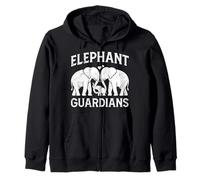 Animal Welfare ELEPHANT GUARDIANS Funny Animal Rights Zip Hoodie