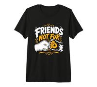 Animal Welfare Friends NOT Fur Funny Animal Rights Premium T-Shirt