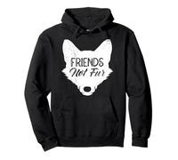 Animal Welfare FRIENDS NOT FUR Funny Animal Rights Pullover Hoodie