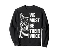 Animal Welfare GIVE THEM A VOICE Funny Animal Rights Sweatshirt