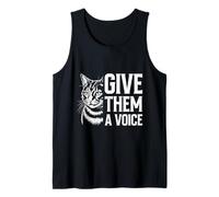 Animal welfare GIVE THEM A VOICE Funny Animal Rights Tank Top