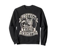 Animal Welfare PROTECT THEIR RIGHTS Funny Animal Rights Sweatshirt