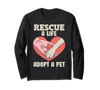 Animal welfare RESCUE A LIFE ADOPT A PET Animal shelter Long Sleeve T-Shirt
