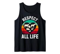Animal Welfare RESPECT ALL LIFE Retro Animal Rights Tank Top