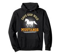 Animal Welfare SAVE OUR WILD MUSTANGS Funny Animal Rescue Pullover Hoodie