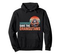 Animal Welfare SAVE THE ORANGUTANS Funny Animal Rights Pullover Hoodie