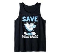 Animal Welfare SAVE THE POLAR BEARS Funny Animal Rescue Tank Top