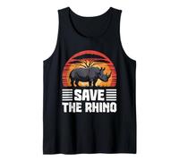 Animal Welfare SAVE THE RHINO Funny Animal Rights Tank Top